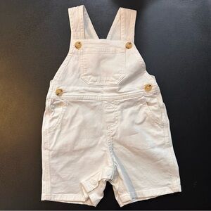 Bonpoint made in Italy - baby boy/girl white overalls - sz 12 months